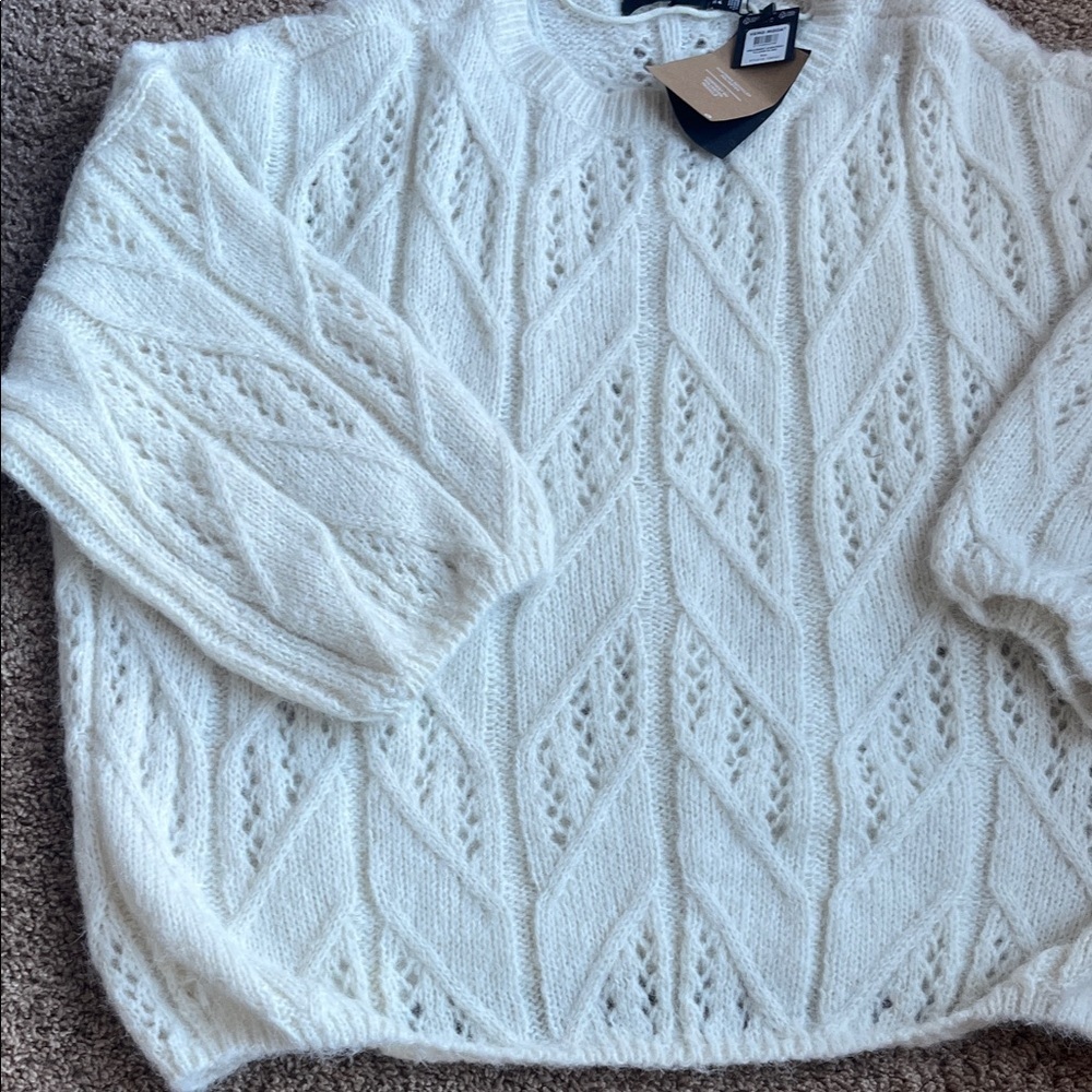 Vero Moda Cream Knit Pullover - Picture 6 of 8